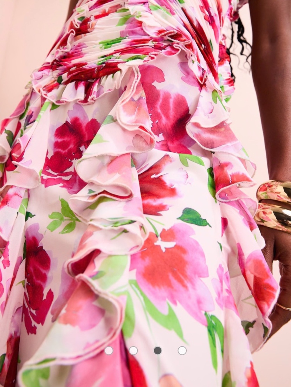 ASOS LUXE Organza Maxi Dress - Picture 4 of 6